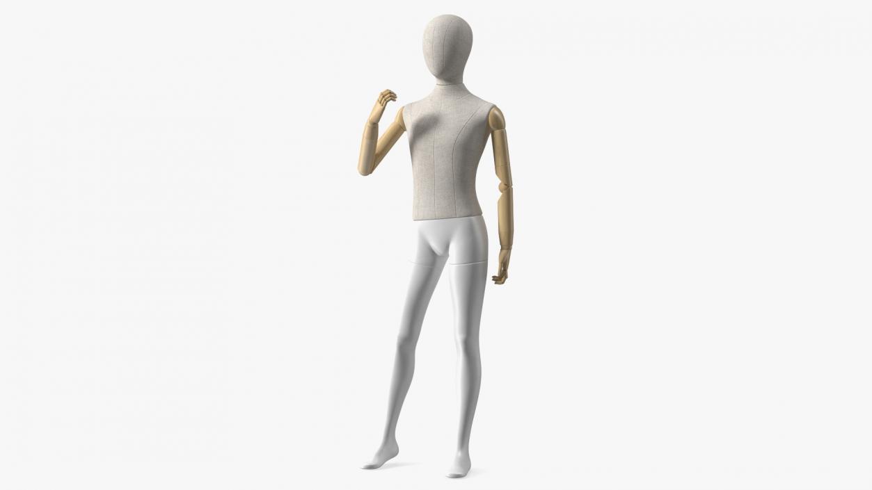 3D Flexible Child Mannequin Standing Pose model