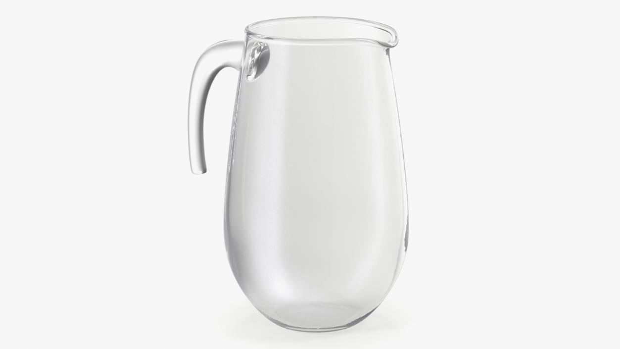 3D Glass Jug With Hook Handle