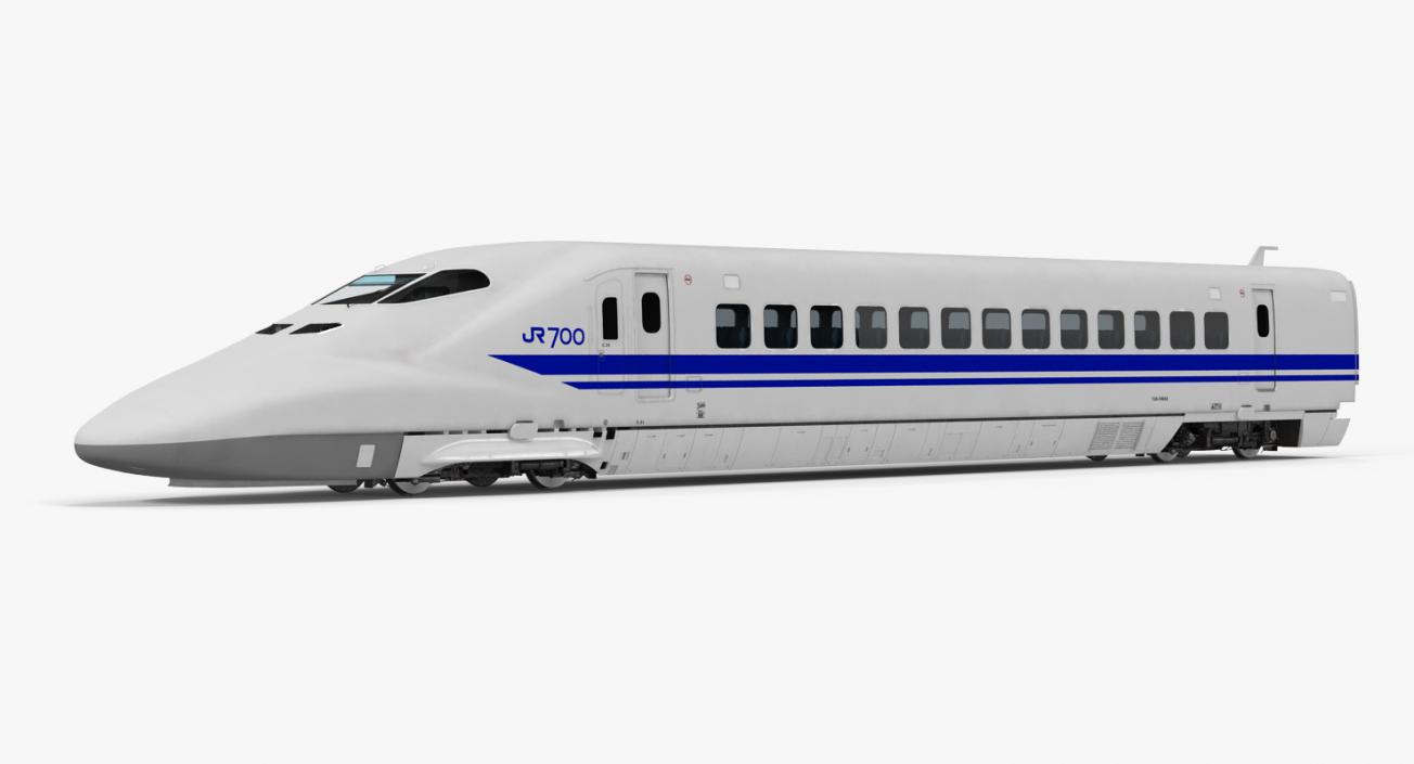 3D Bullet Train JR700 Japan Railways model