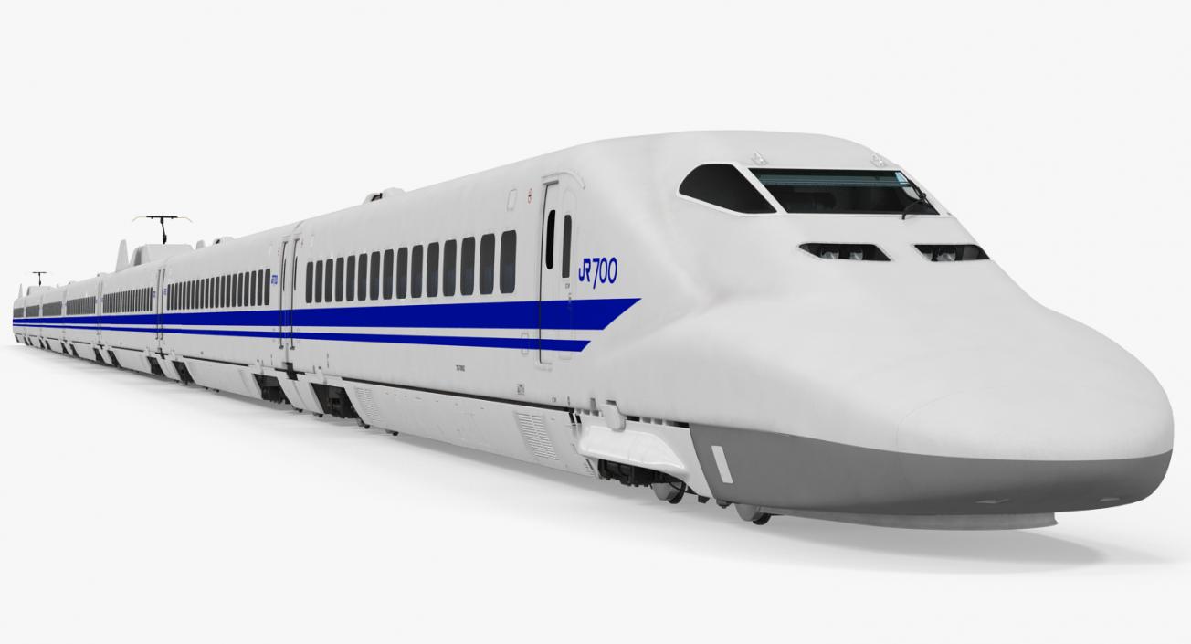 3D Bullet Train JR700 Japan Railways model