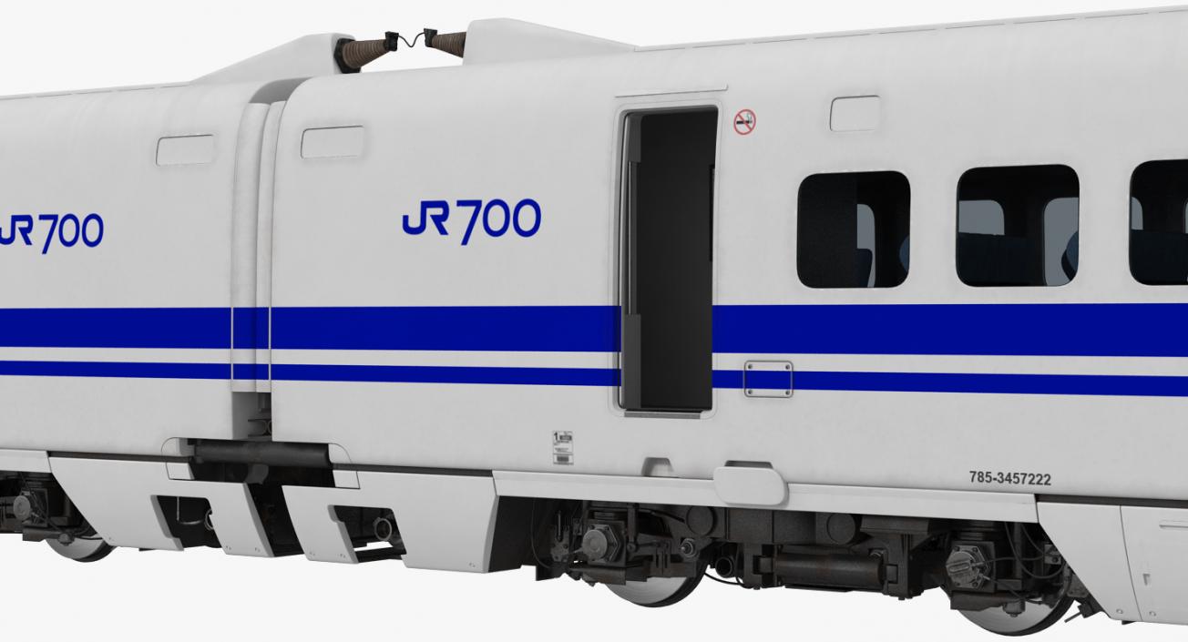 3D Bullet Train JR700 Japan Railways model