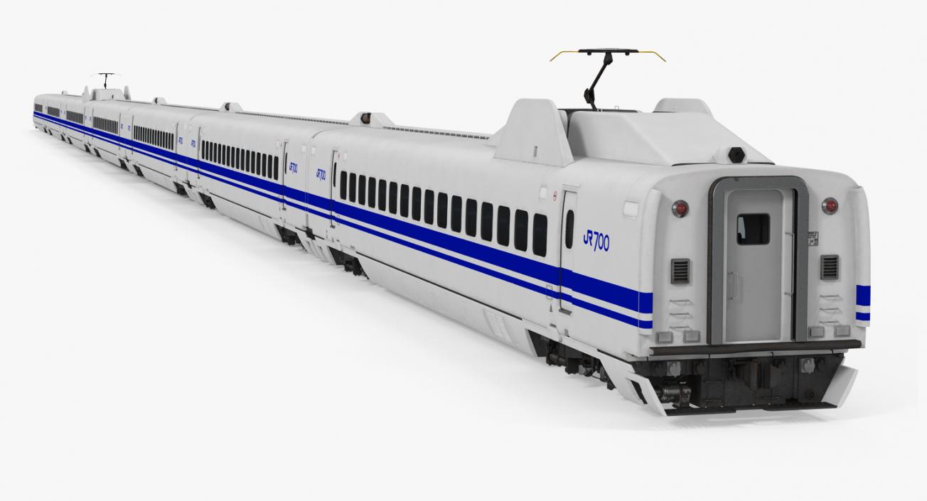 3D Bullet Train JR700 Japan Railways model