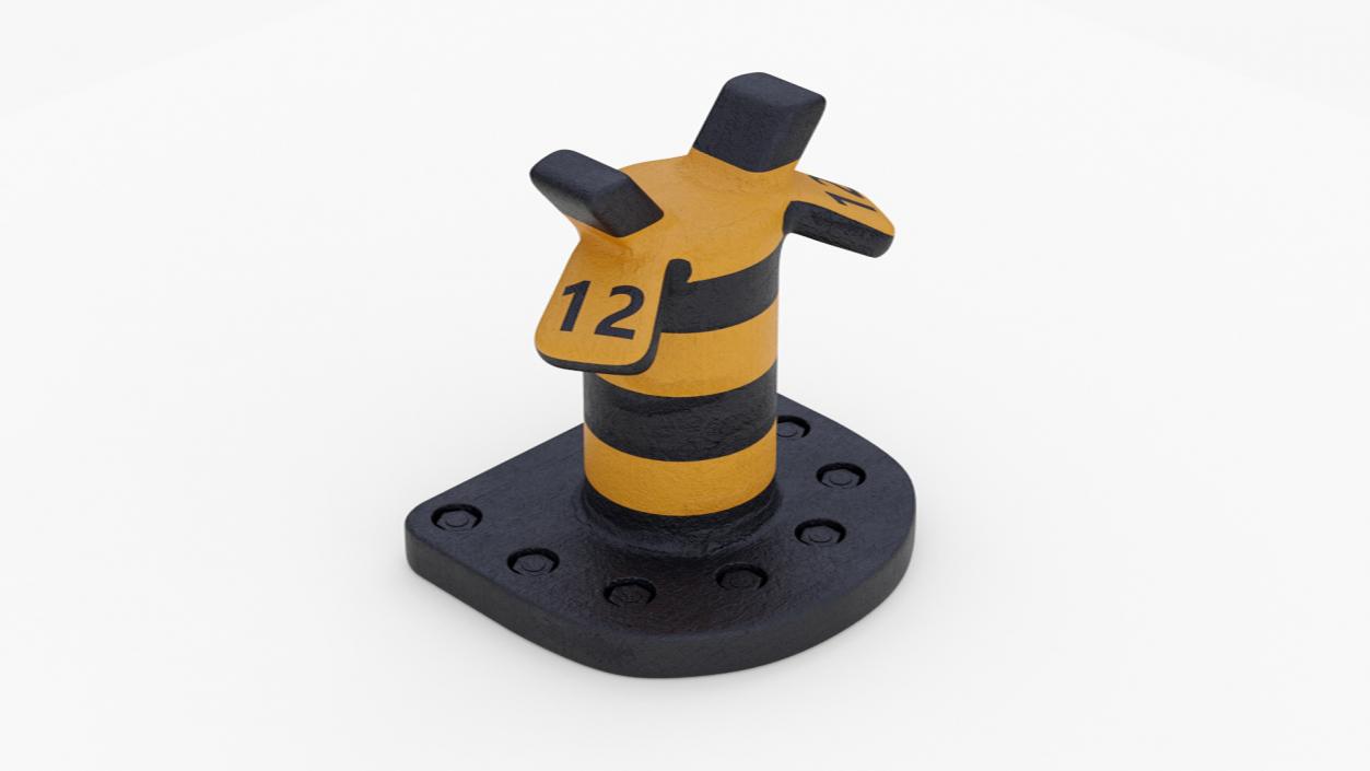 Mooring Bollards Collection 2 3D model