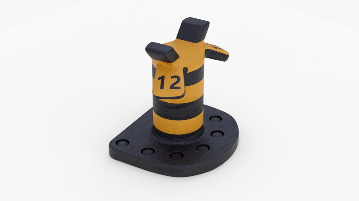 Mooring Bollards Collection 2 3D model