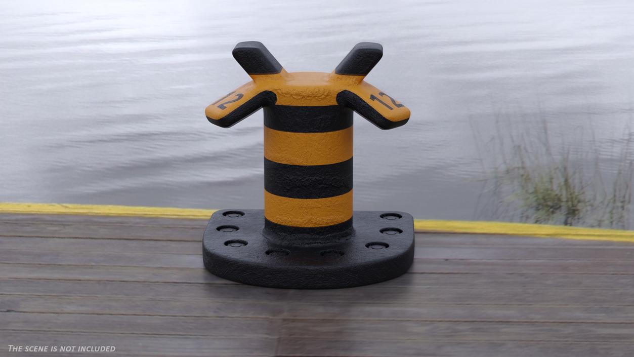 Mooring Bollards Collection 2 3D model