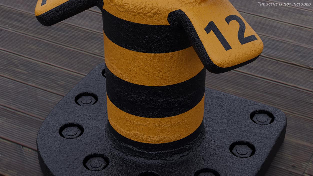 Mooring Bollards Collection 2 3D model