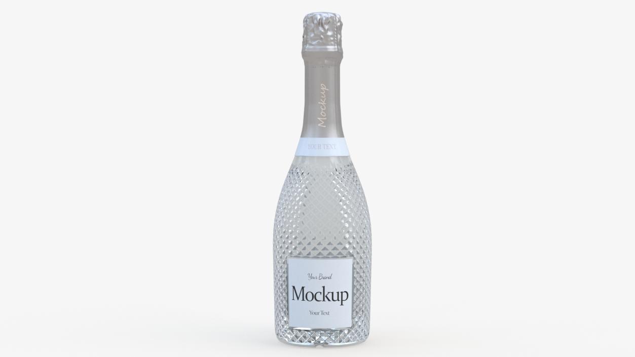 3D Mockup Sparkling Wine Bottle model