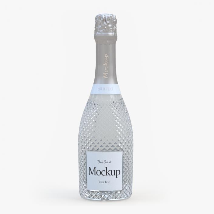 3D Mockup Sparkling Wine Bottle model