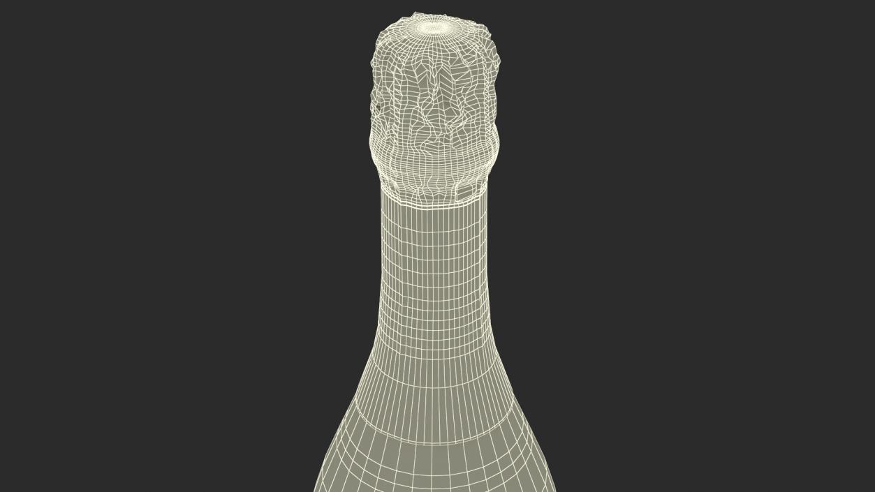 3D Mockup Sparkling Wine Bottle model