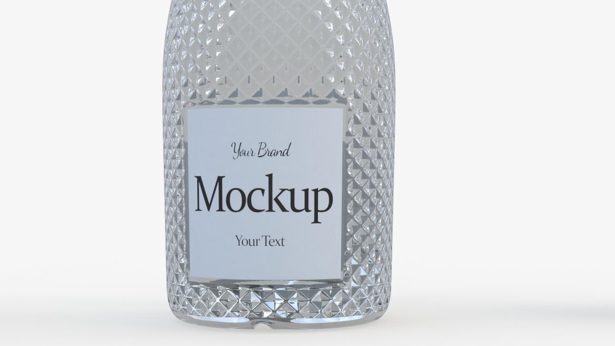 3D Mockup Sparkling Wine Bottle model