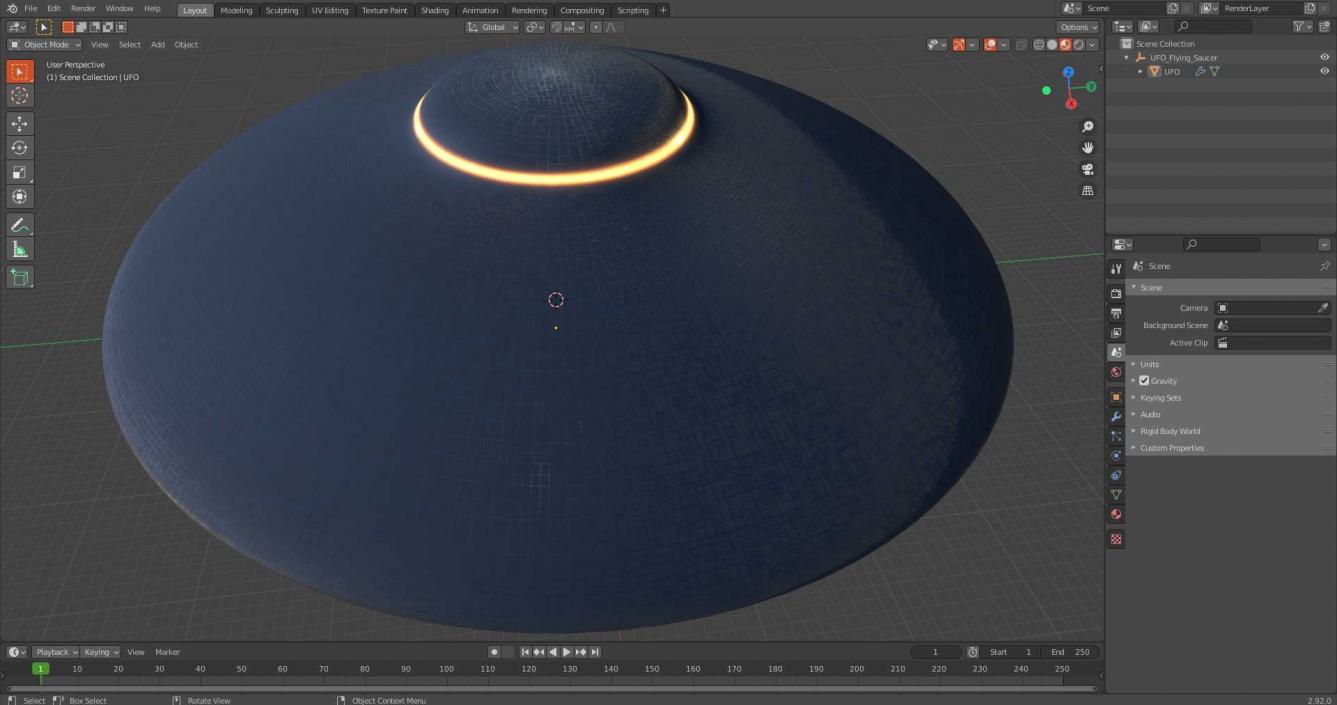 UFO Flying Saucer 3D