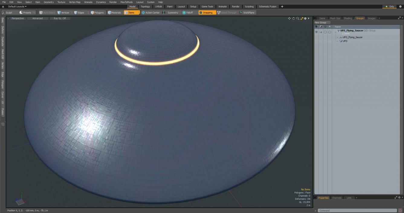 UFO Flying Saucer 3D