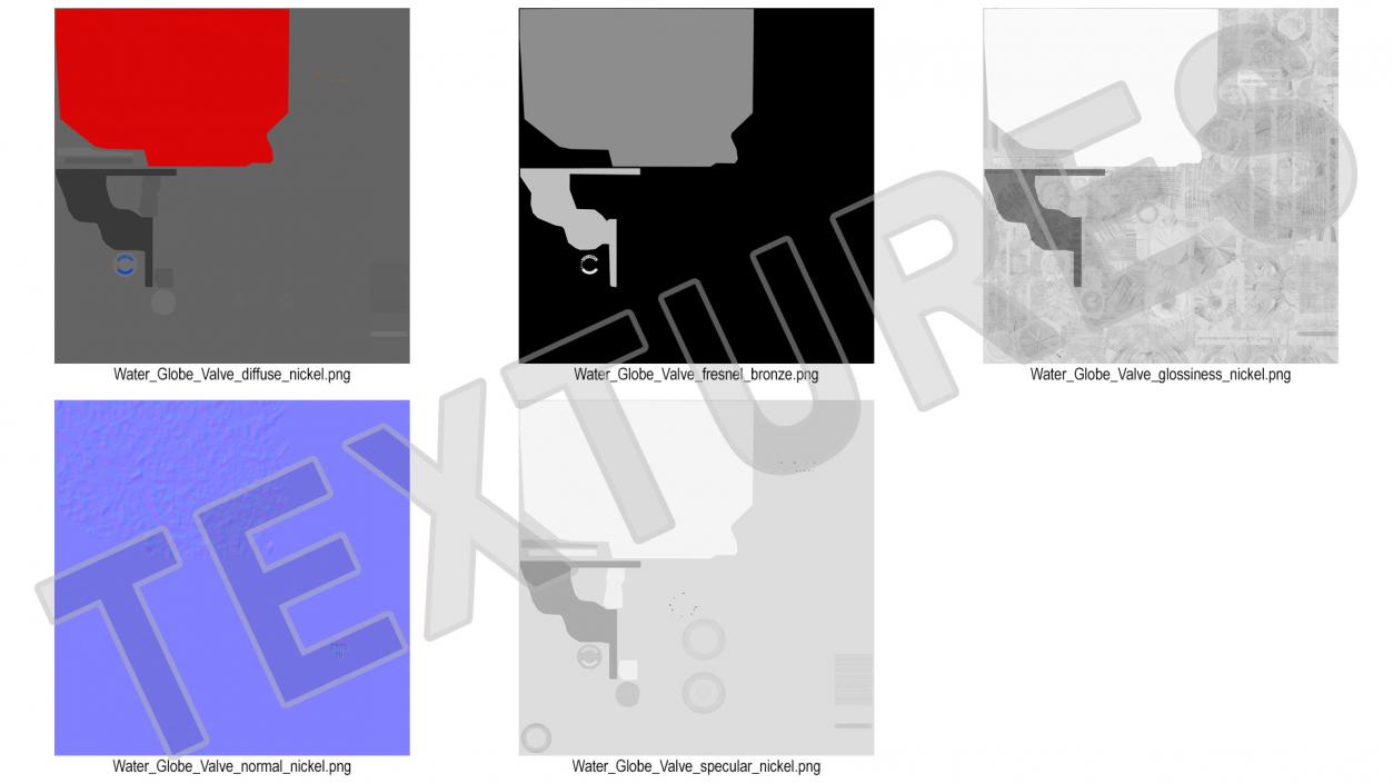 3D Globe Steam Stop Valve Steel model