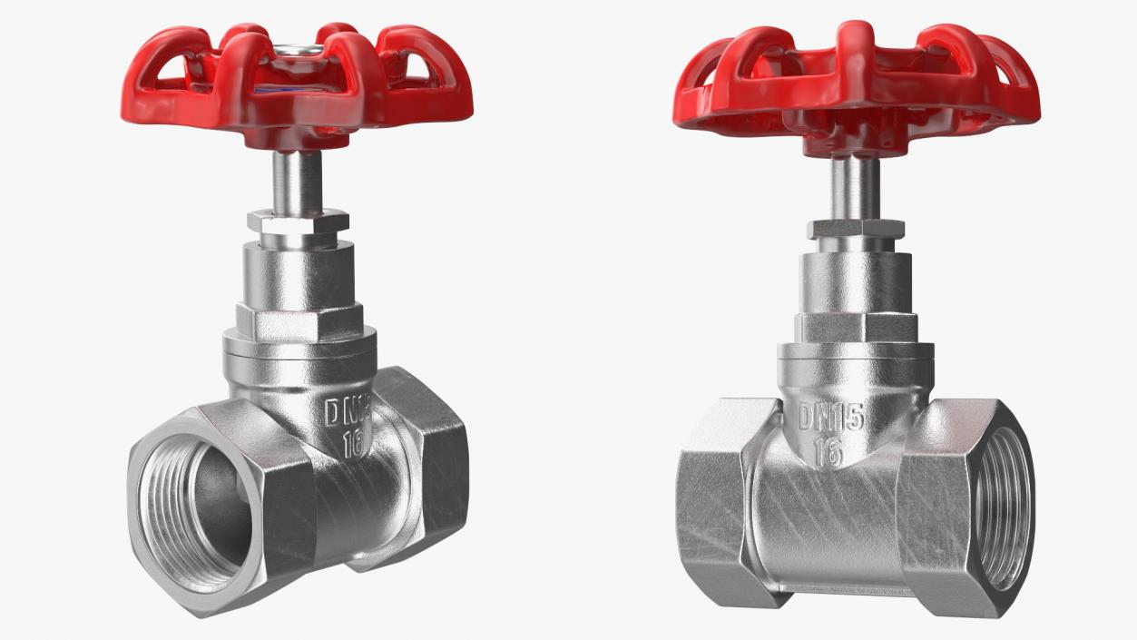 3D Globe Steam Stop Valve Steel model