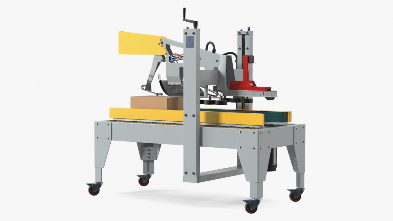 3D Automatic Box Packing Machine Yellow