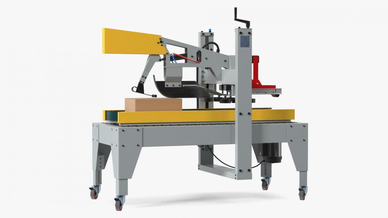 3D Automatic Box Packing Machine Yellow