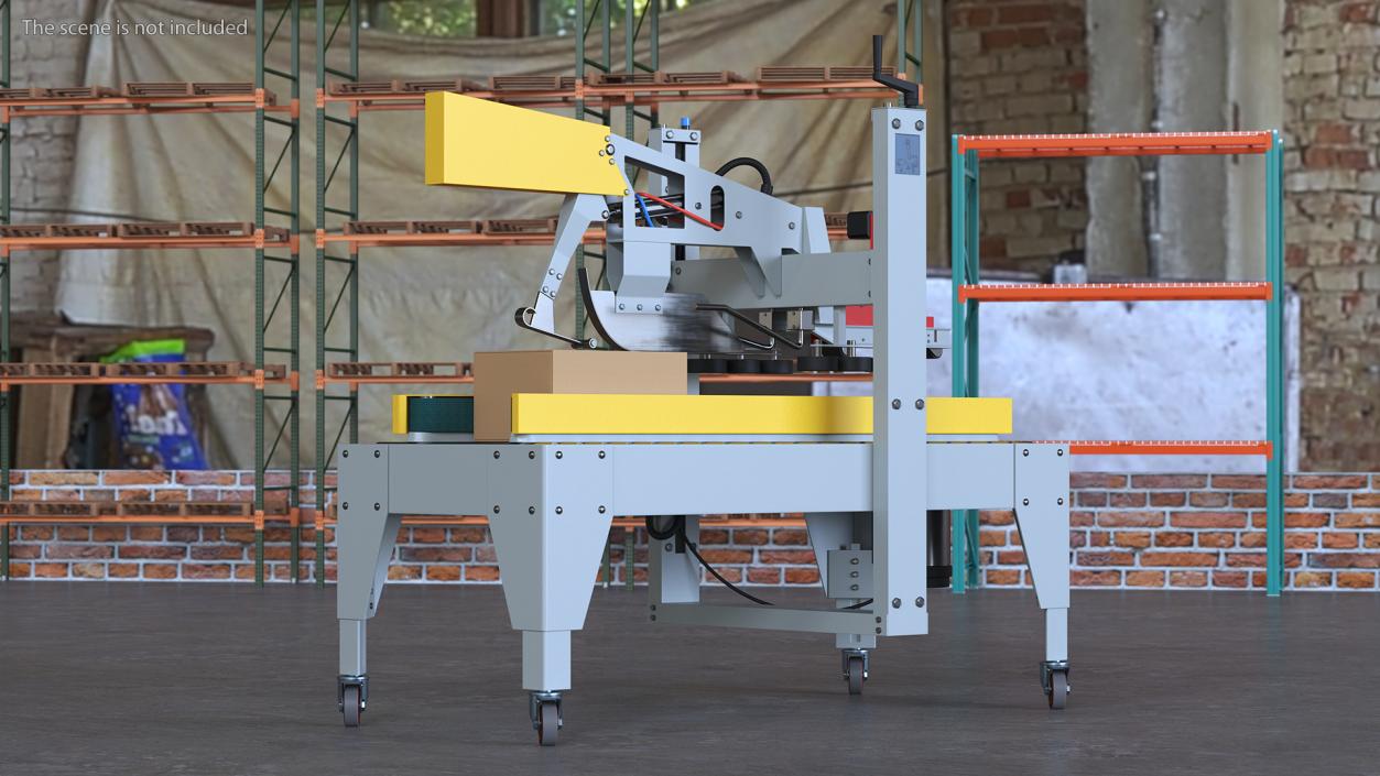 3D Automatic Box Packing Machine Yellow