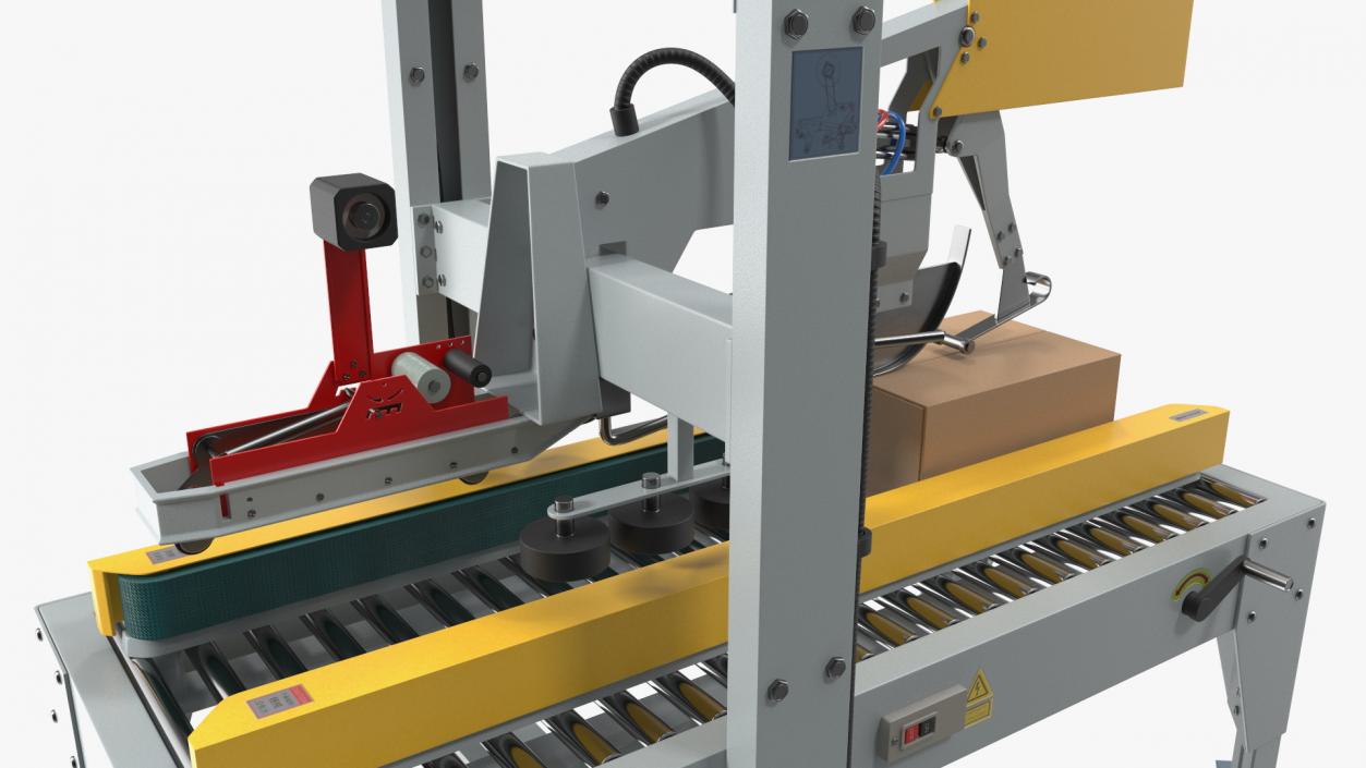 3D Automatic Box Packing Machine Yellow