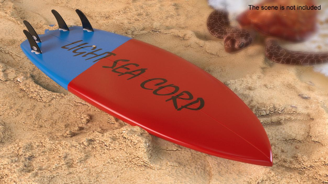 Surfboard Fish Tail 3D model