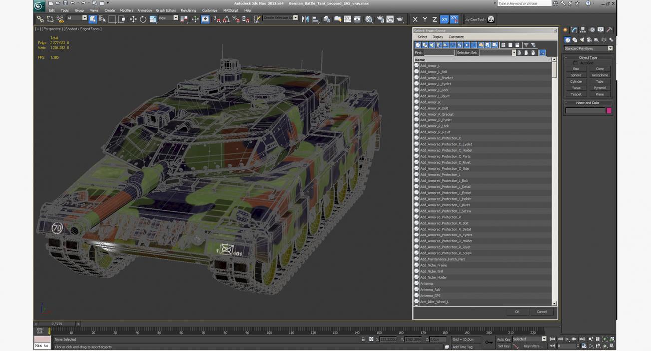 3D model German Battle Tank Leopard 2A5