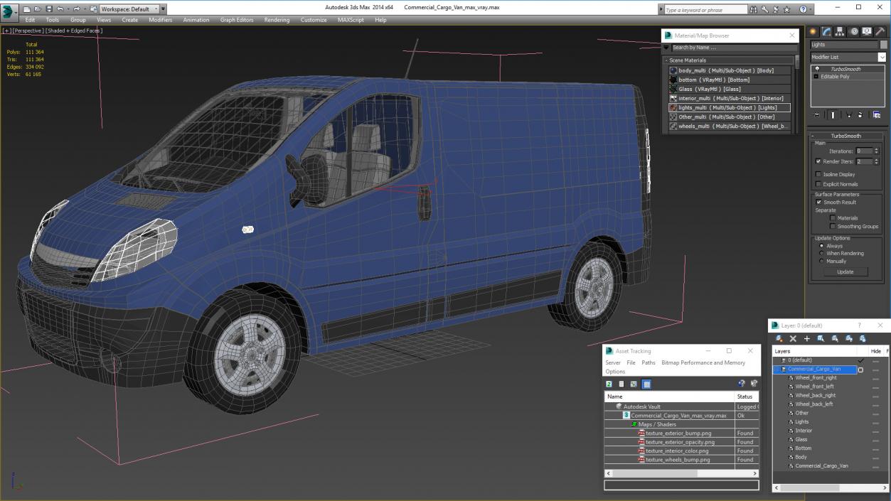 3D model Commercial Cargo Van