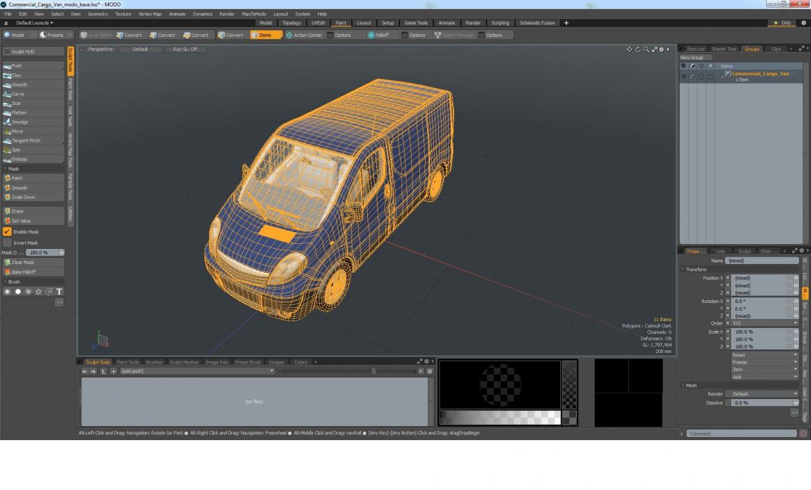 3D model Commercial Cargo Van