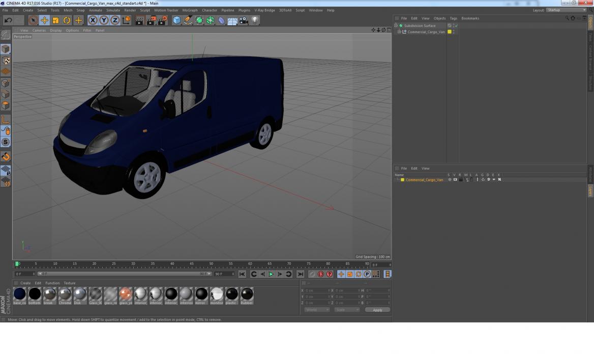 3D model Commercial Cargo Van