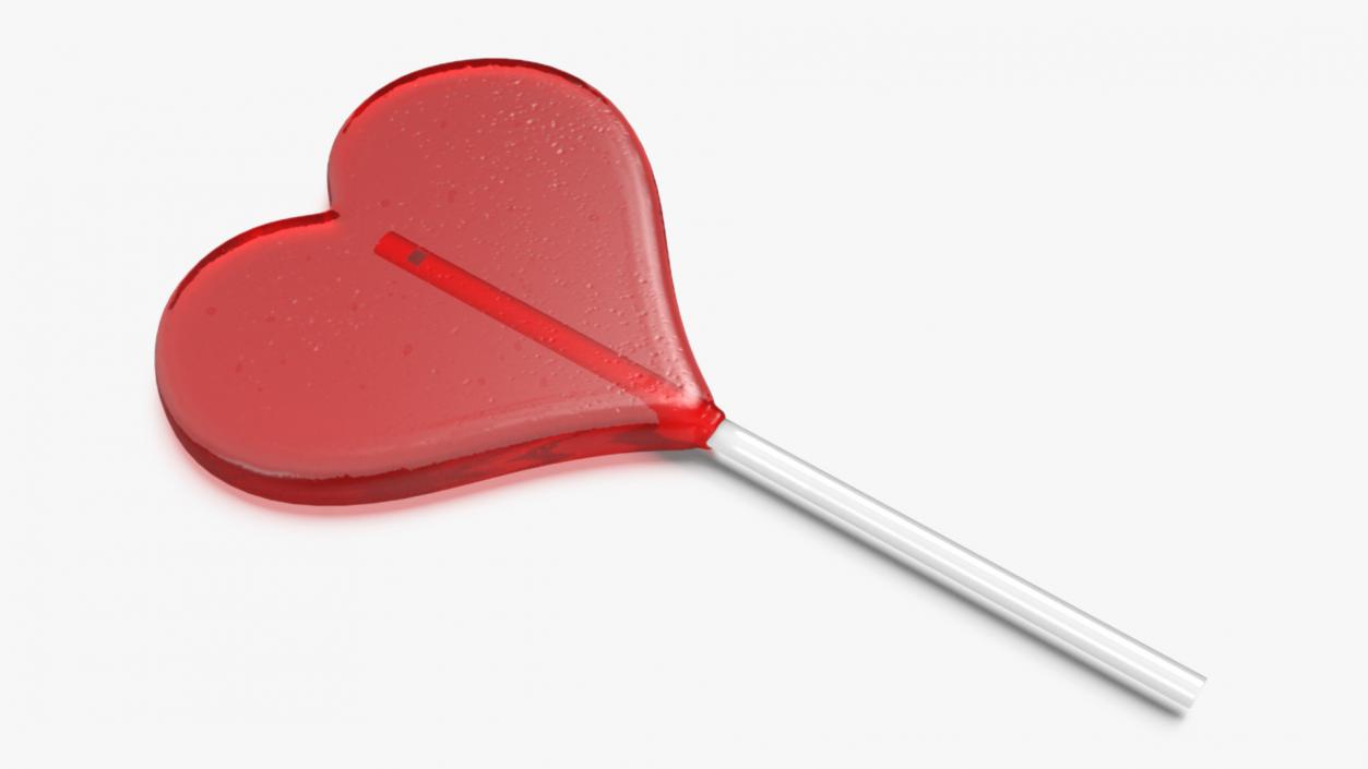 Heart Shaped Lollipop for 3D Print 3D model