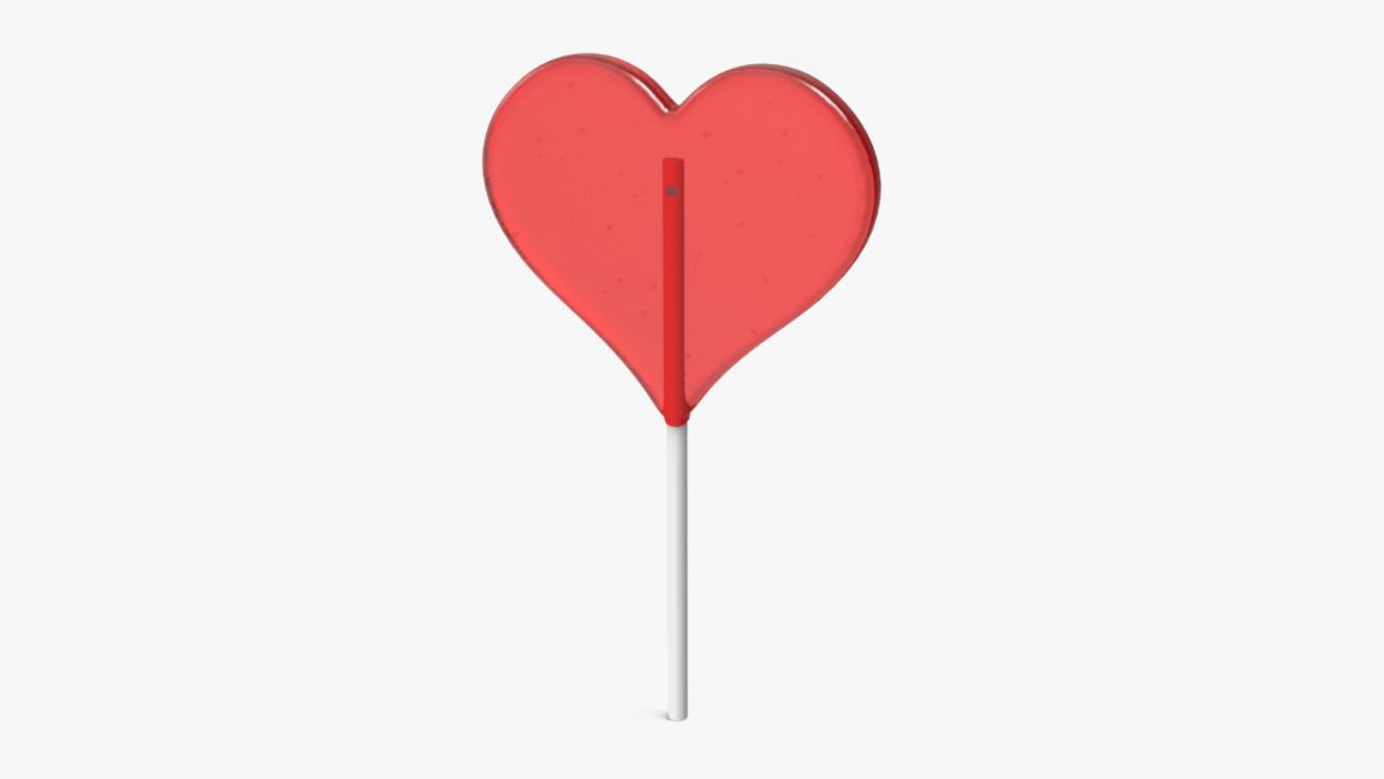 Heart Shaped Lollipop for 3D Print 3D model