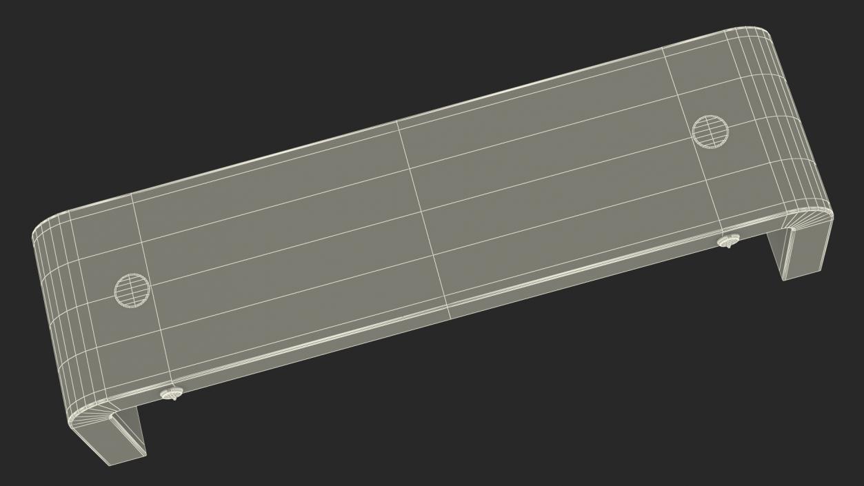 Street Bench with Solar Panel 3D model