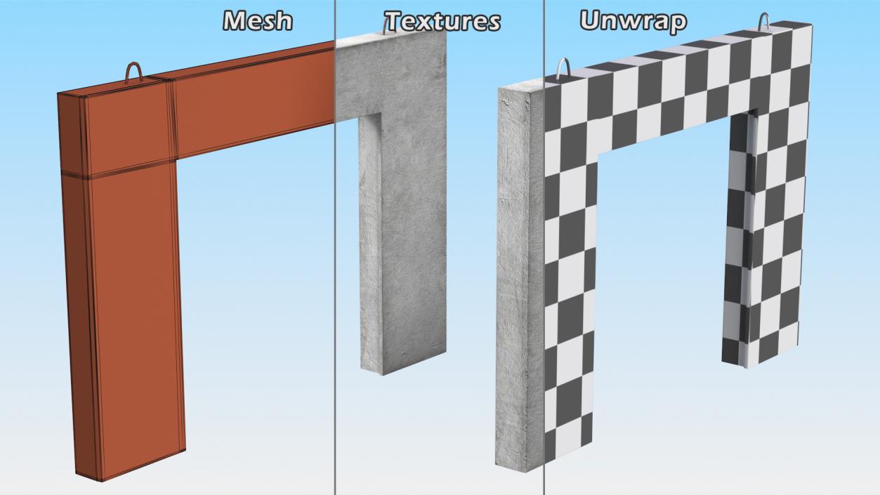 3D Prefabricated Concrete Panel model