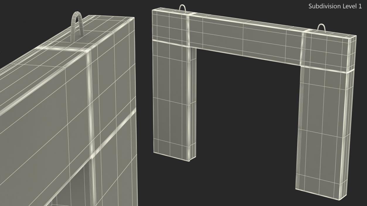 3D Prefabricated Concrete Panel model