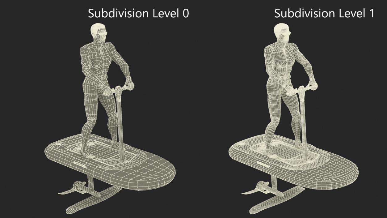 Man on Flitescooter 3D model