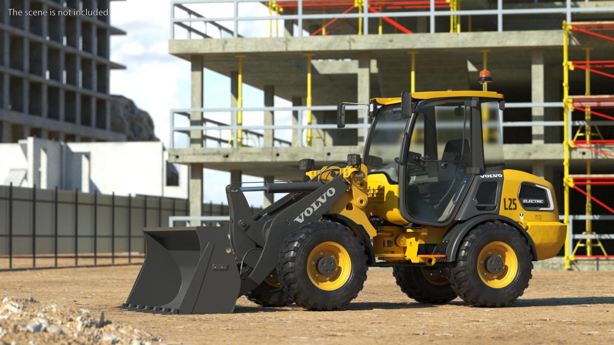 Volvo L25 Electric Loader with Bucket 3D