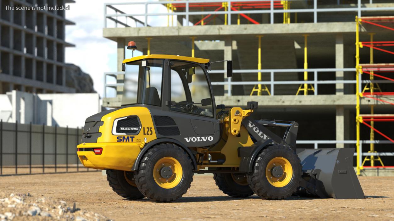 Volvo L25 Electric Loader with Bucket 3D