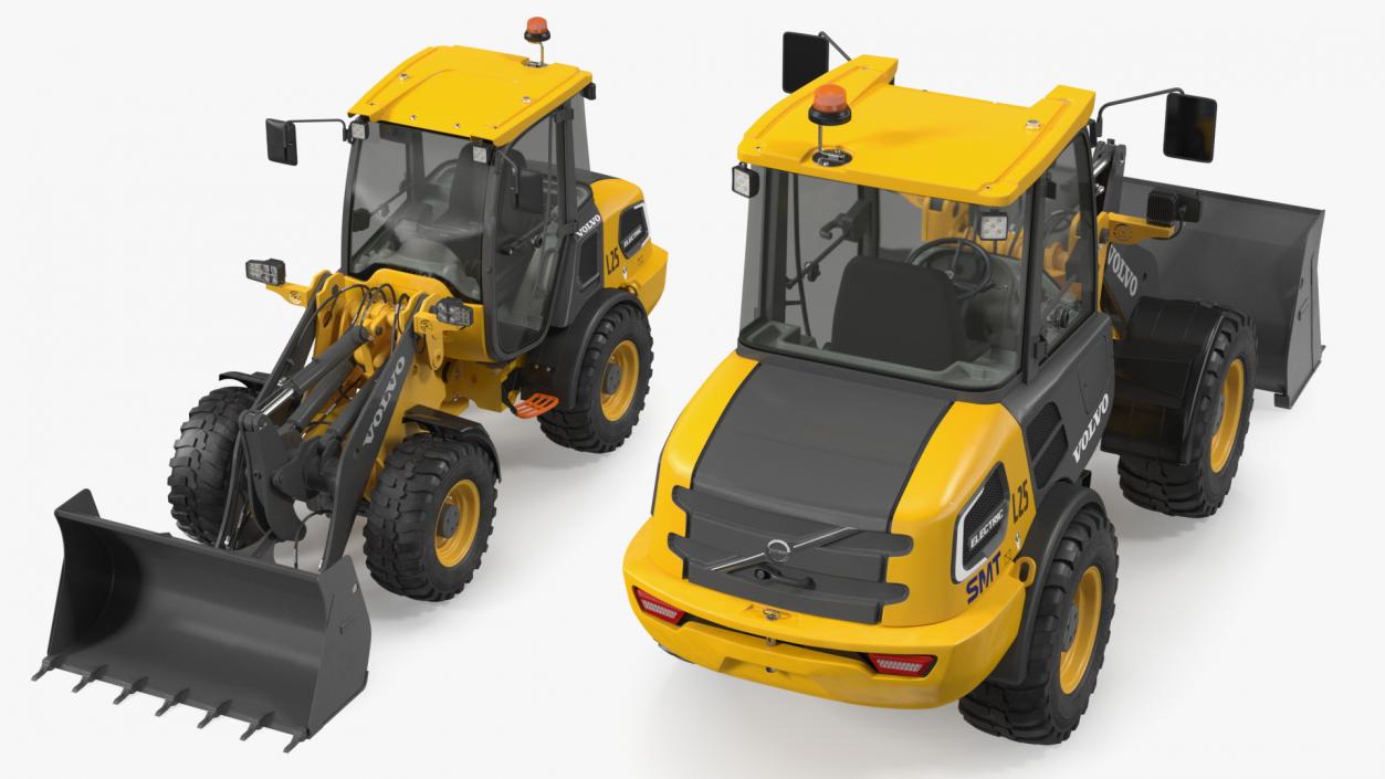 Volvo L25 Electric Loader with Bucket 3D