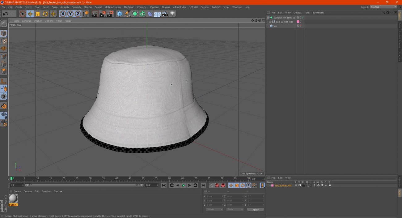 3D model Sail Bucket Hat