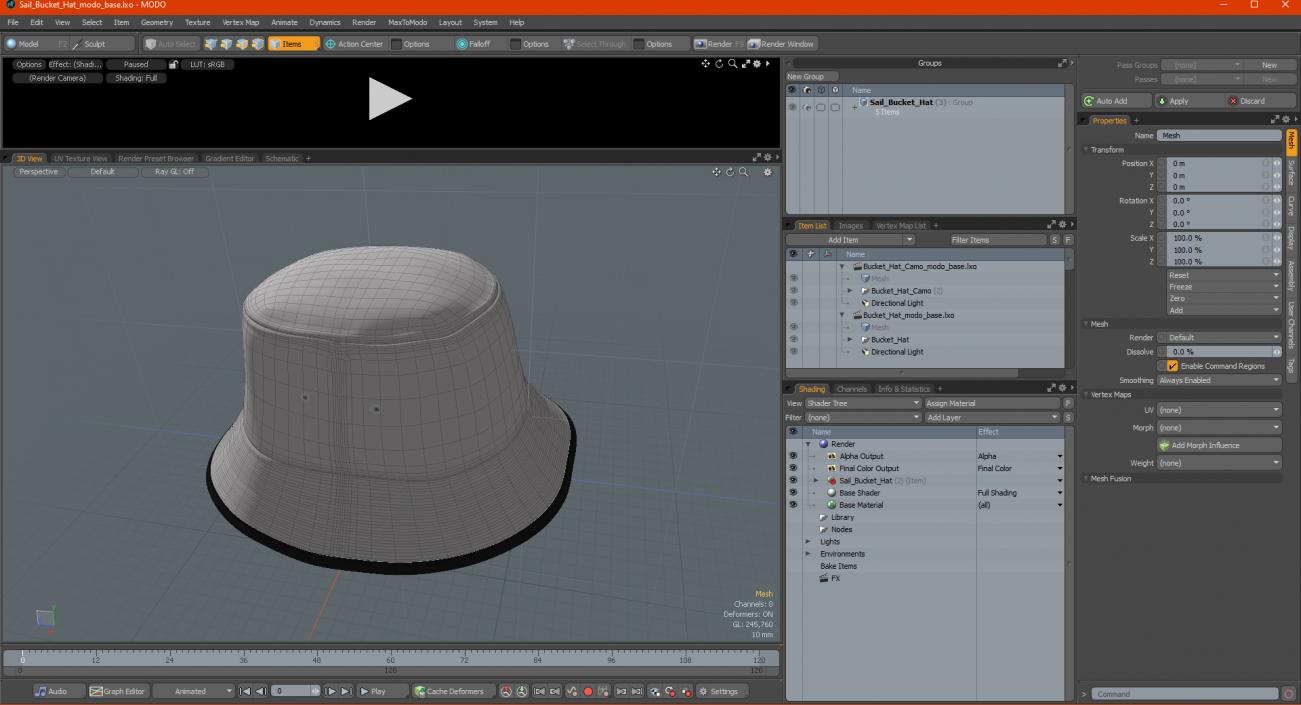 3D model Sail Bucket Hat