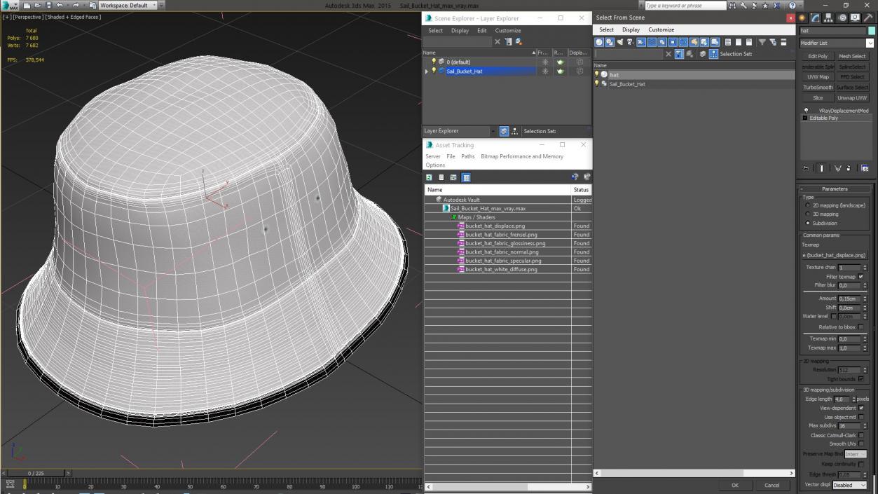 3D model Sail Bucket Hat