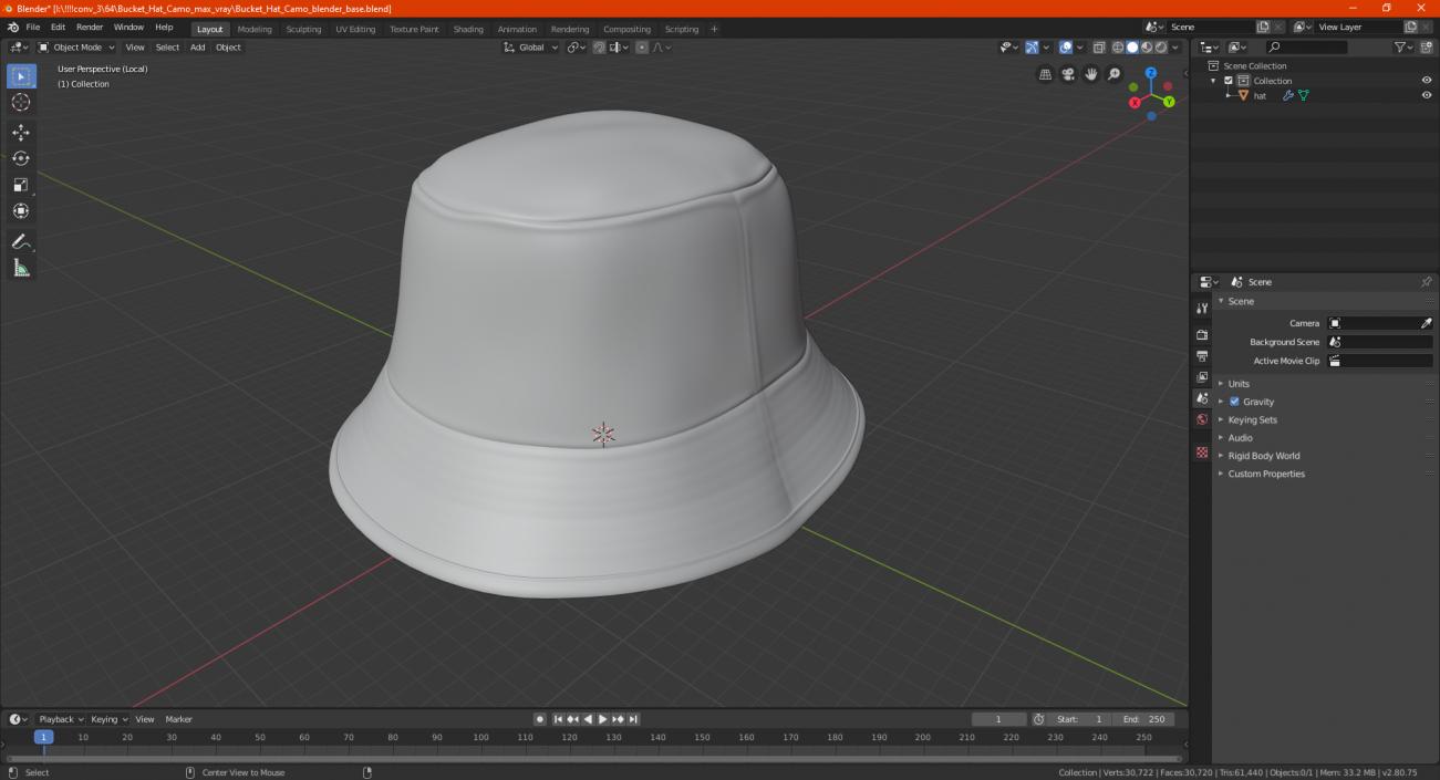 3D model Sail Bucket Hat