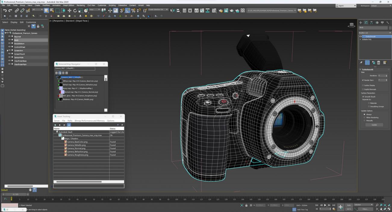 Professional Premium Camera 2 3D model