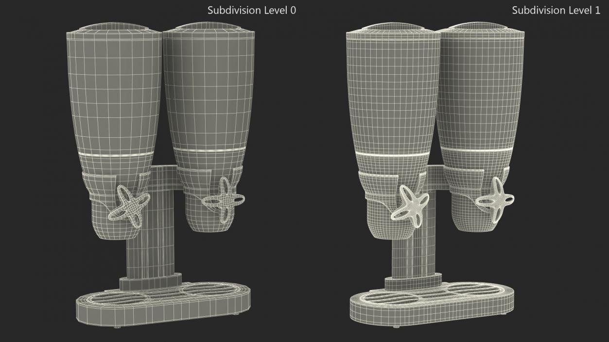 3D Dual Food IDM Dispensers with Cereal