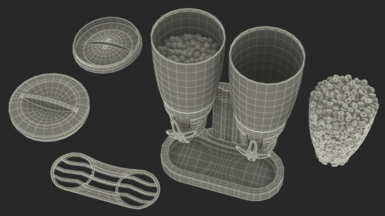 3D Dual Food IDM Dispensers with Cereal