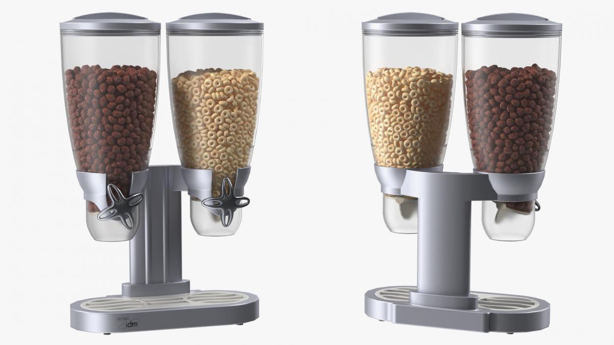 3D Dual Food IDM Dispensers with Cereal