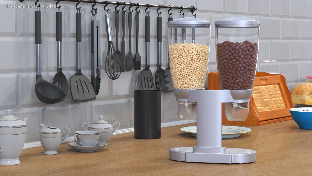 3D Dual Food IDM Dispensers with Cereal