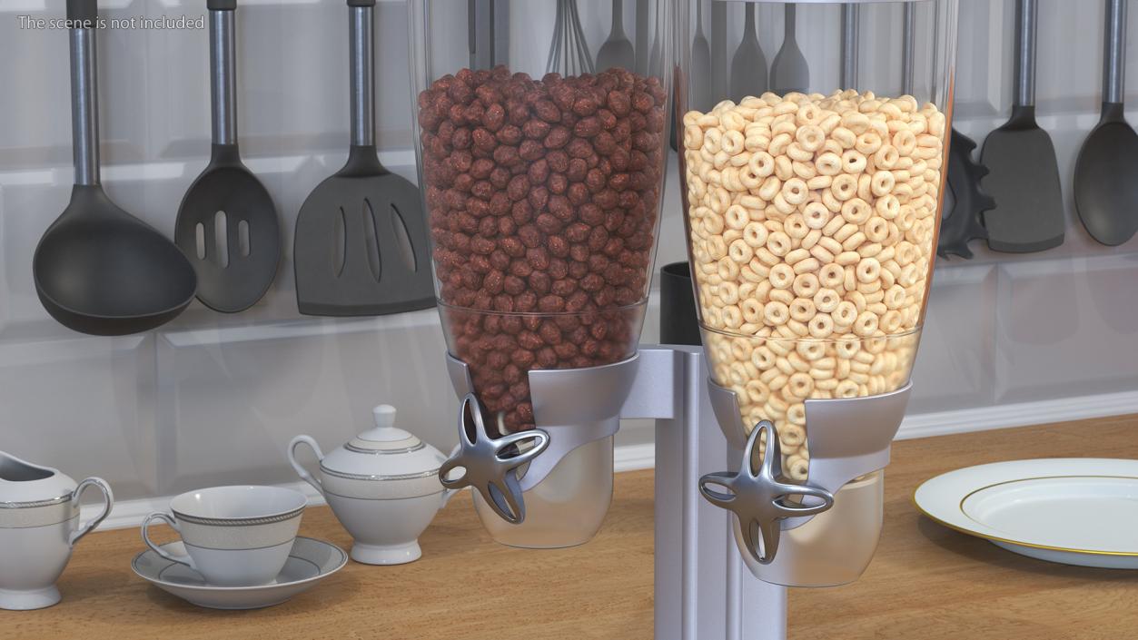 3D Dual Food IDM Dispensers with Cereal