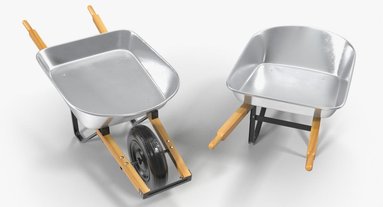 3D Easiload Galvanised Wheelbarrow