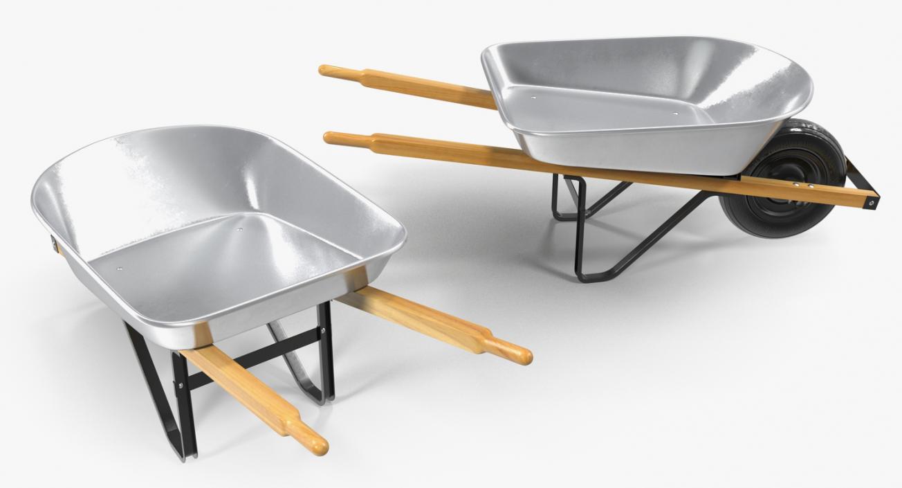 3D Easiload Galvanised Wheelbarrow