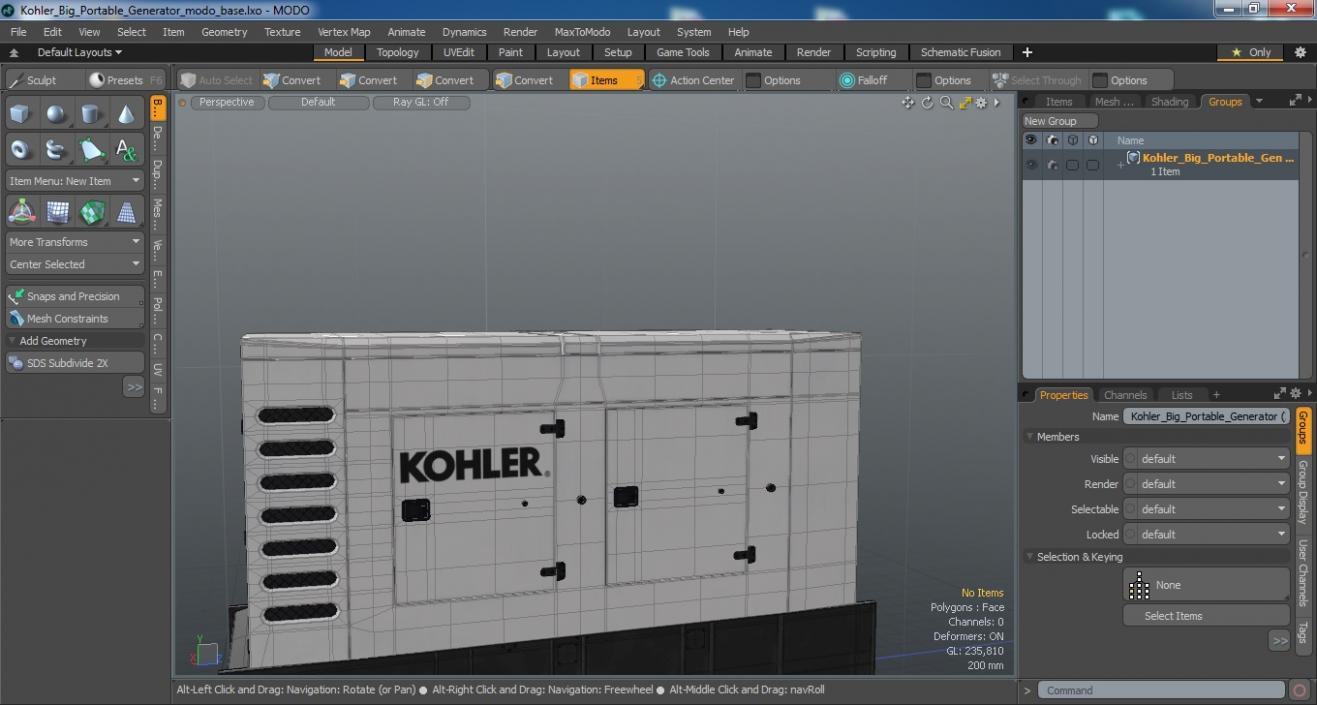 Kohler Big Portable Generator 3D model