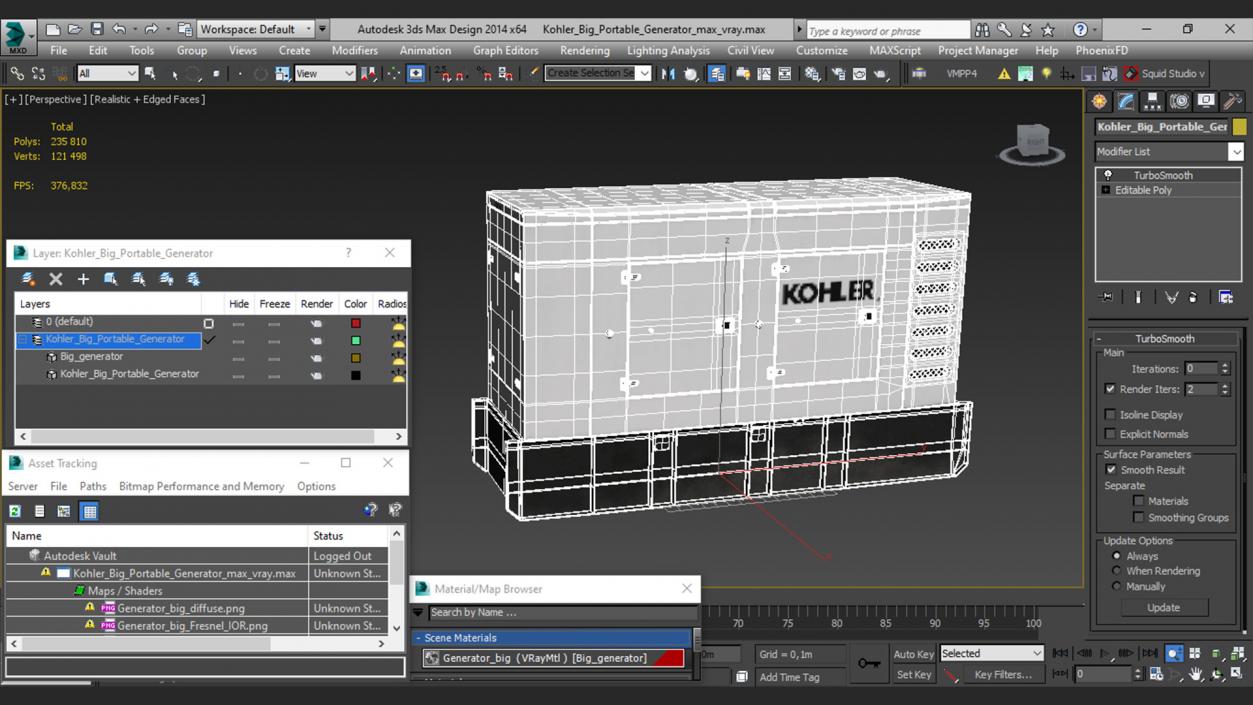 Kohler Big Portable Generator 3D model